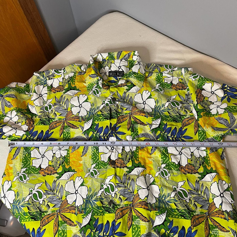Max Boy Int Vintage 90’s Mens Button short sleeve tropical Hawaiian shirt Sz XXL - Picture 5 of 12